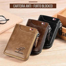 Carteira Masculina Antifurto de Couro - Blocked