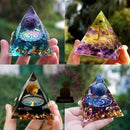 Orgonite Pirâmide com Obsidiana - Stay Positive