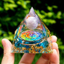 Orgonite Pirâmide com Obsidiana - Stay Positive